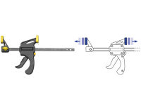 Voltmaster - Micro one-hand quick clamp 200mm
