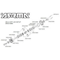 Horizon Hobby - Active F/R Diff Set GP4 5mm 10k (ARA310990)