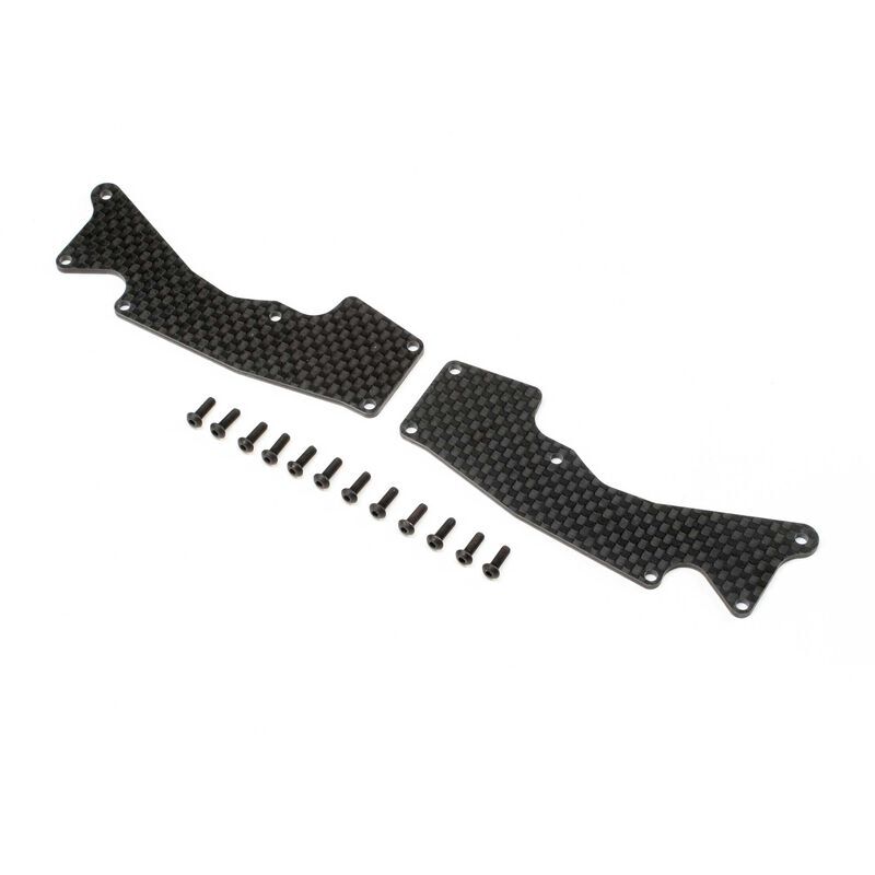 Horizon Hobby - Front Arm Inserts, Carbon: 8XT (TLR344047)