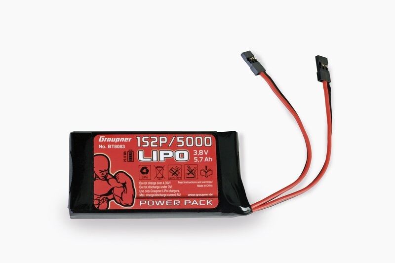 Senderakku LiPo 1S2P 5000mAh TX