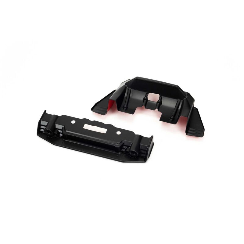 Horizon Hobby - FELONY Painted Splitter And Diffuser Black/Red (ARA410008)