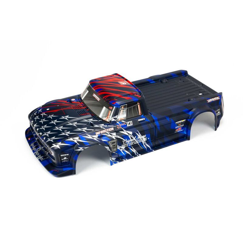 Horizon Hobby - INFRACTION 6S BLX Painted Body Blue/Red (ARA410005)