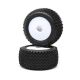 Horizon Hobby - Pin Tires, Rear, Mounted, White (2): Mini-T 2.0 (LOS41013)