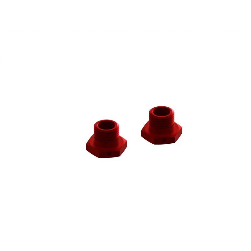 Horizon Hobby - Aluminum Wheel Hex 17mm 14.6mm Thick Red (2) (ARA311035)