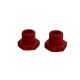 Horizon Hobby - Aluminum Wheel Hex 17mm 14.6mm Thick Red (2) (ARA311035)