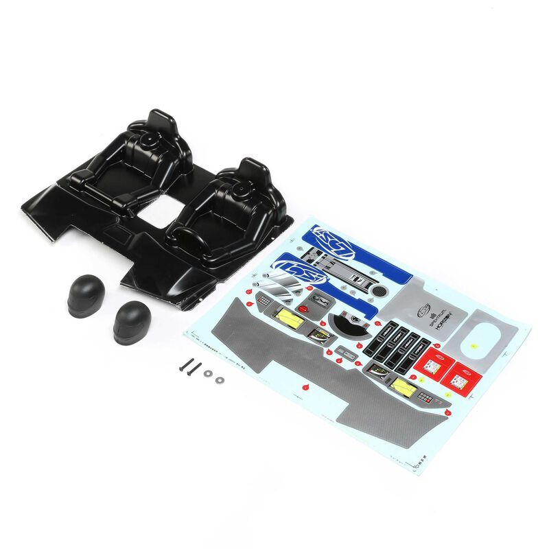 Horizon Hobby - Interior Set w/Helmets, Clear: SBR 2.0 (LOS250047)