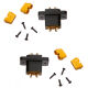 3D Print Lab - mounting frame for XT90 plug and socket (2 pairs)