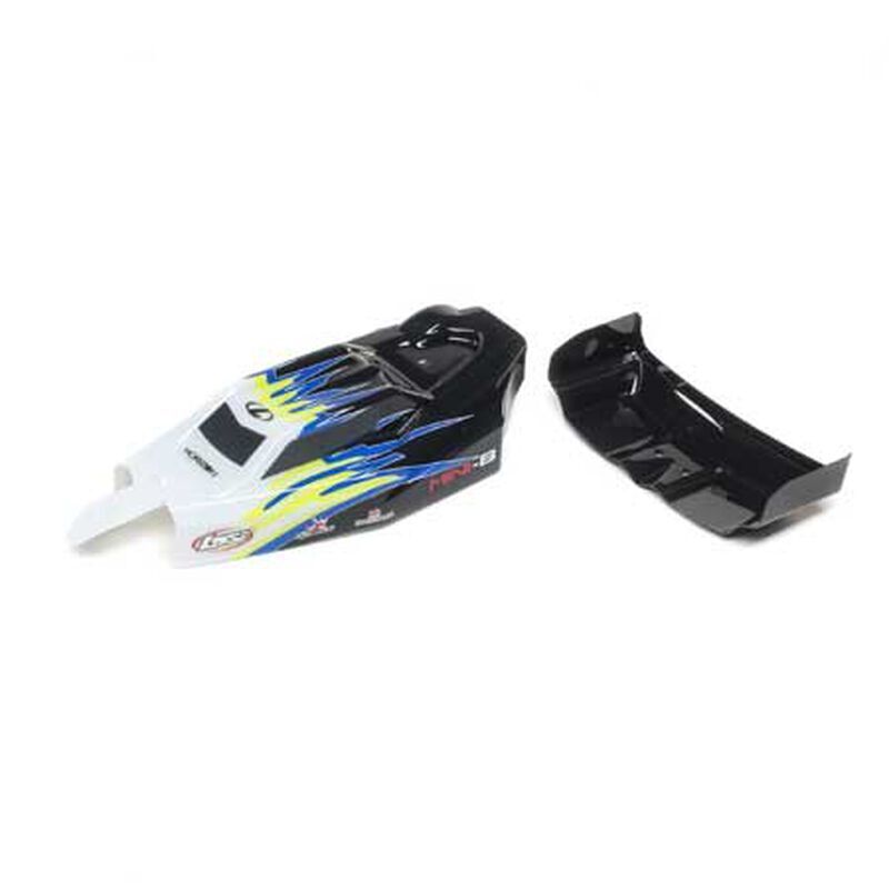 Horizon Hobby - Body, Wing, Black/White: Mini-B (LOS210020)