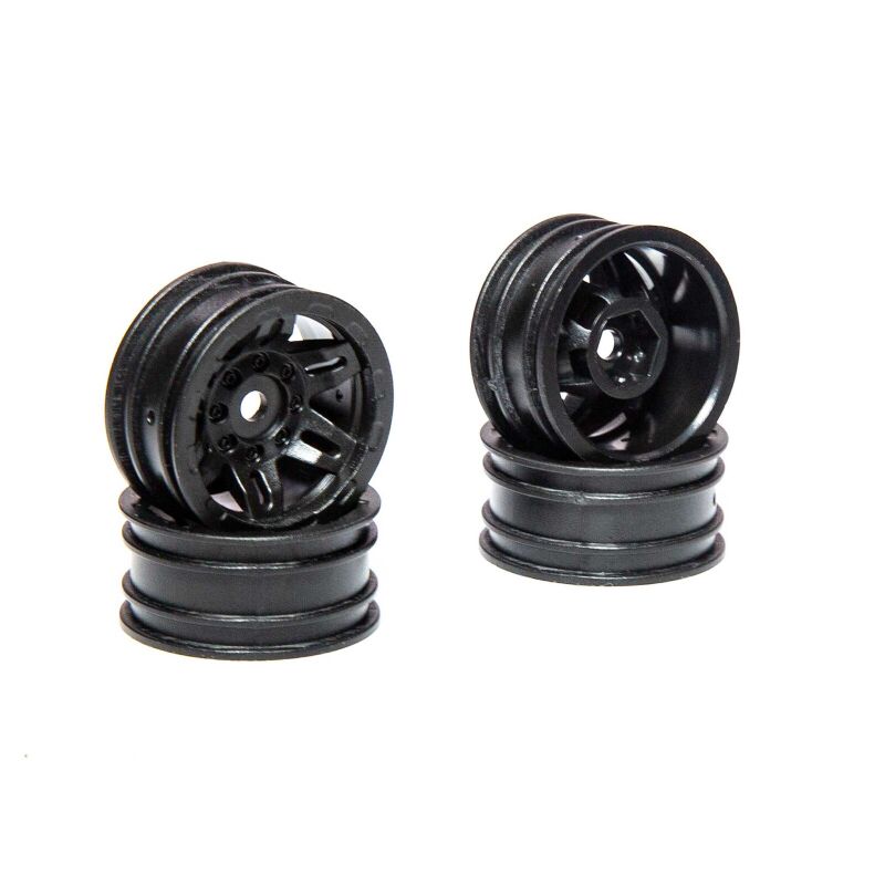 Horizon Hobby - 1.0 Rockster Wheels Black (4pcs): SCX24 (AXI40002)