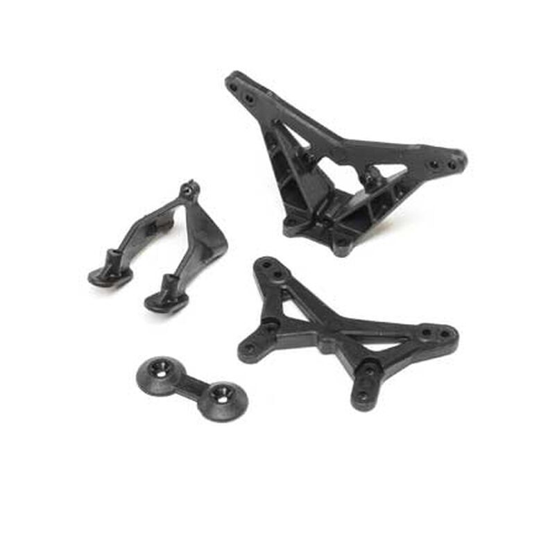 Horizon Hobby - FR/RR Shock Tower, Wing Stay: Mini-B (LOS214012)