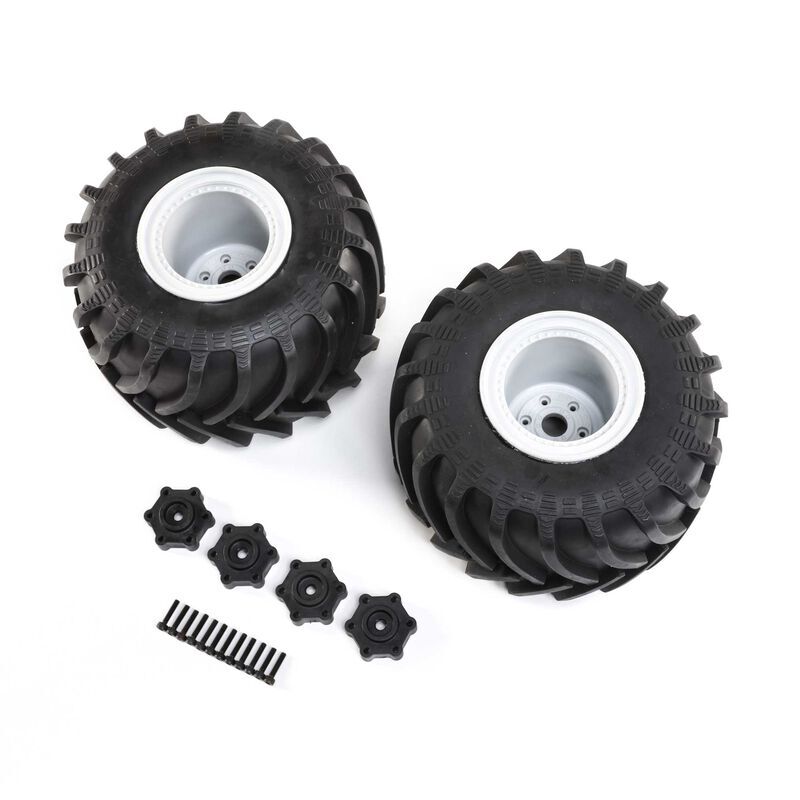 Horizon Hobby - Mounted Monster Truck Tires, L/R: LMT (LOS43034)