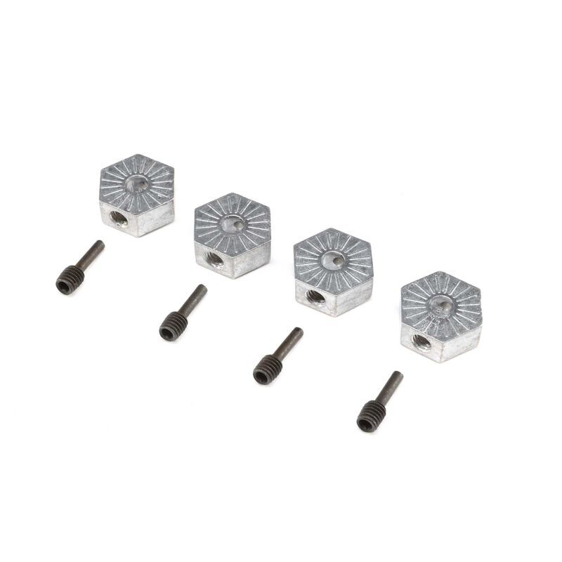Horizon Hobby - 17mm Hex Adapter w/screwpin (4): LMT (LOS242053)