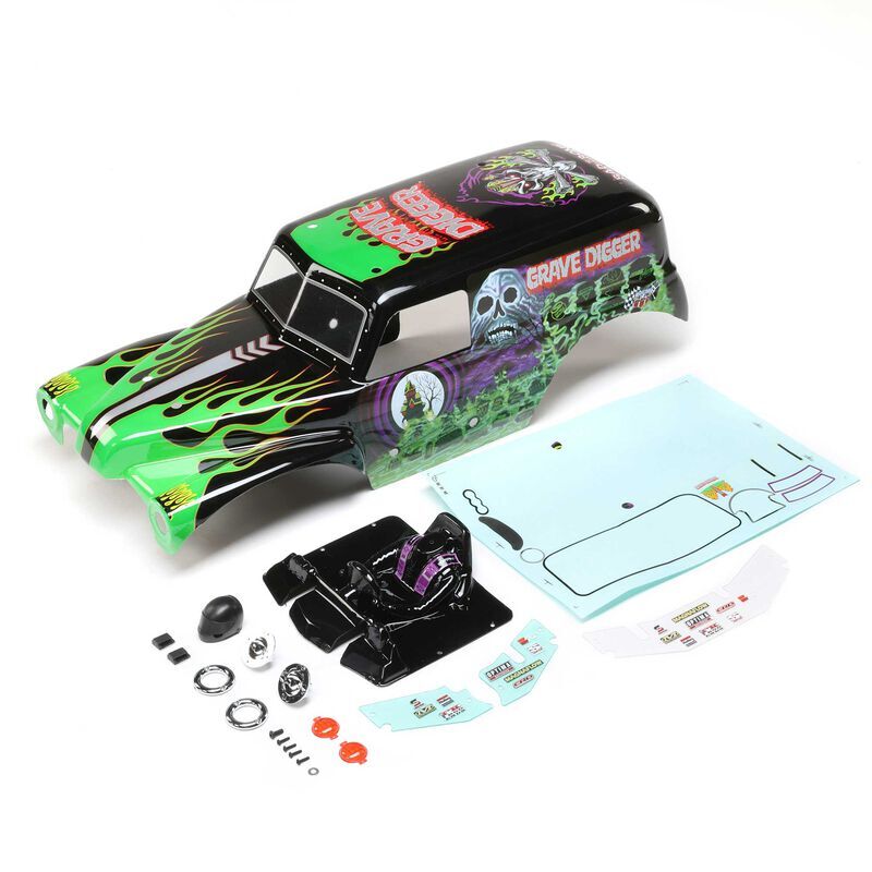 Horizon Hobby - Body Set, Painted, Grave Digger: LMT (LOS240013)