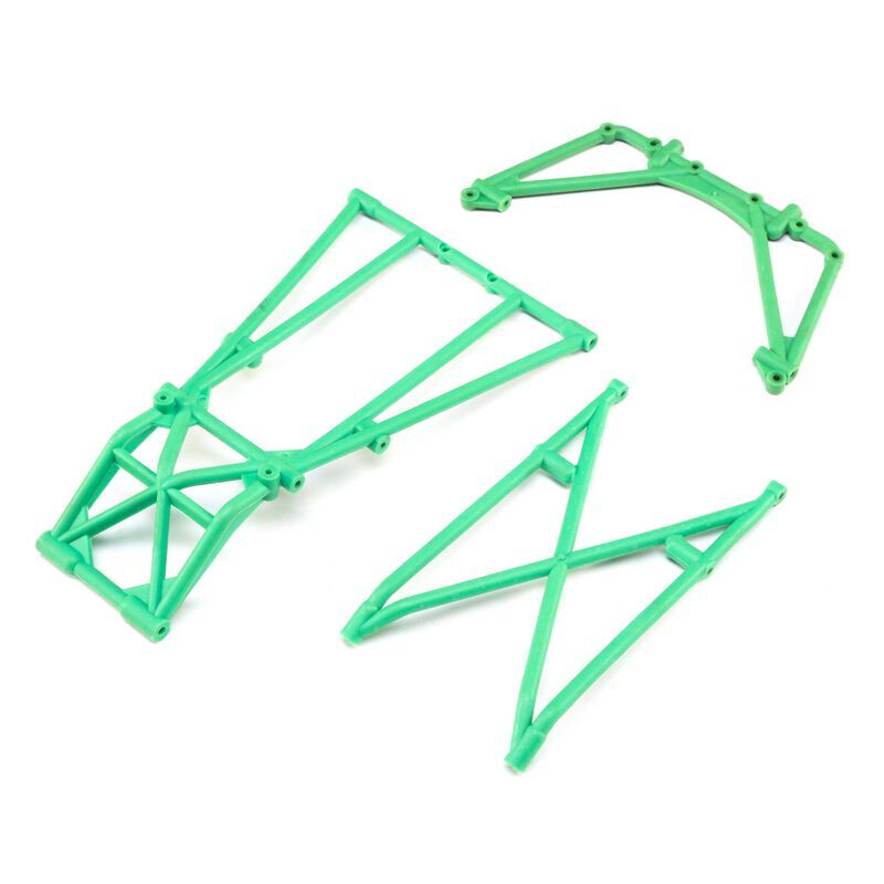 Horizon Hobby - Rear Cage and Hoop Bars, Green: LMT (LOS241043)