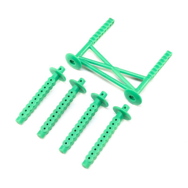 Horizon Hobby - Rear Body Support and Body Posts, Green: LMT (LOS241045)