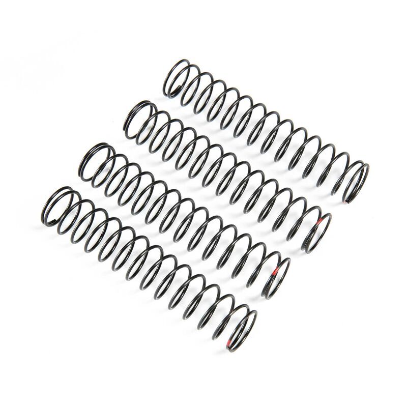 Horizon Hobby - Shock Spring Soft, Red, 2.2 rate (4): LMT (LOS243018)