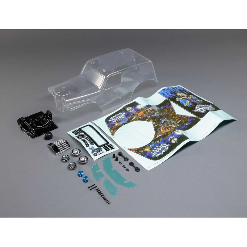 Horizon Hobby - Body Set, Clear, Son Uva Digger: LMT (LOS240018)