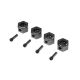 Horizon Hobby - 12mm Machined Wheel Hex (4): LMT (LOS343200)
