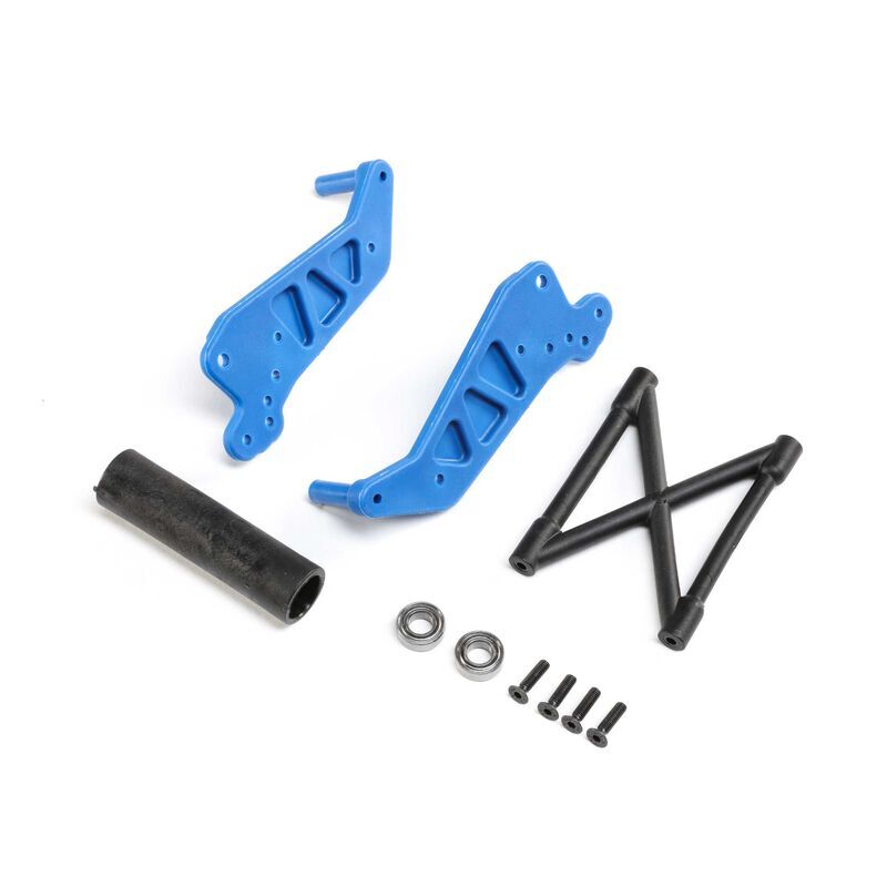 Horizon Hobby - Wheelie Bar Set, Blue: LMT (LOS241053)