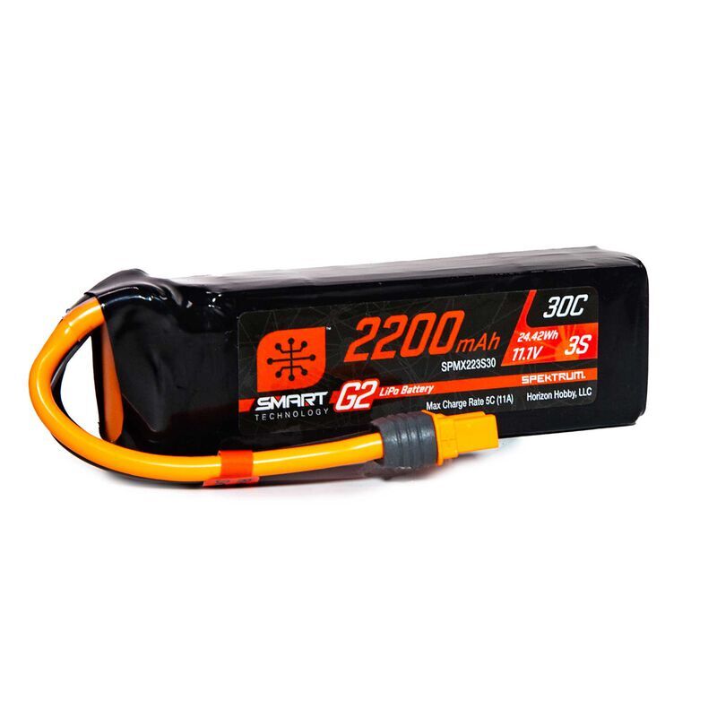 2200mAh 3S 11.1V Smart LiPo Battery G2 IC3 - 30C