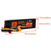 3200mAh 3S 11.1V Smart LiPo Battery G2 IC3 - 30C