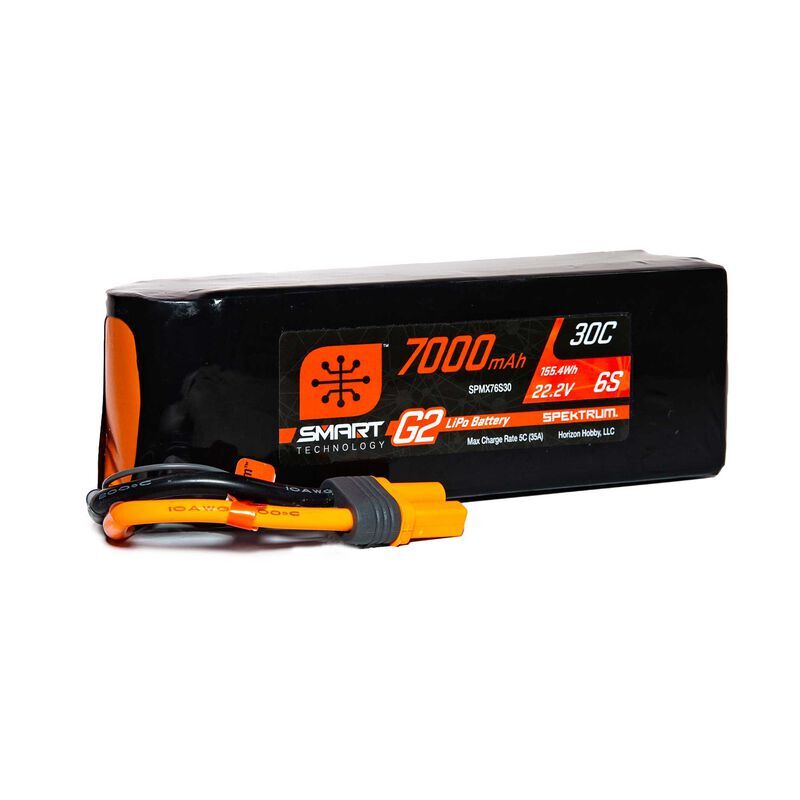 Spektrum - 7000mAh 6S 22.2V Smart LiPo Battery G2 IC5 - 30C