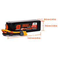 Spektrum - 1800mAh 6S 22.2V Smart LiPo Battery G2 IC3 - 50C