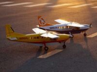 VQ Model - Cessna 208 Grand Caravan (white/blue) - 1650mm