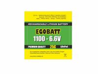 LiFe Akku EGOBATT 1100mAh 6,6V - 25C