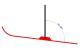 Ski red M till 2000g