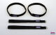 Klettband-Gurt gummiert 15x400mm (4 Stück)
