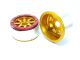 MT - Beadlock Wheels HAMMER gold/rot 1.9 (2 St.) ohne Radnabe (MT5040GOR)