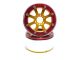 MT - Beadlock Wheels HAMMER gold/rot 1.9 (2 St.) ohne Radnabe (MT5040GOR)