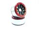 MT - Beadlock Wheels HAMMER schwarz/rot 1.9 (2 St.) ohne Radnabe (MT5040BR)
