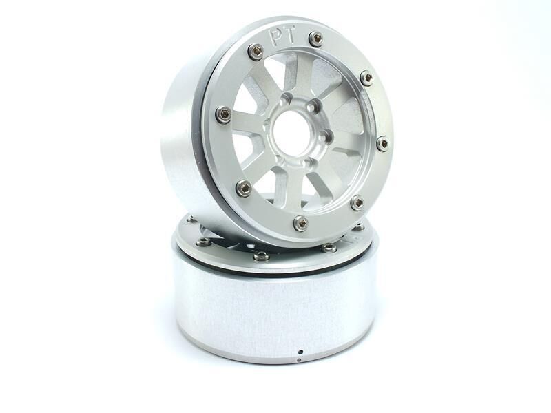 MT - Beadlock Wheels HAMMER silber/silber 1.9 (2 St.) ohne Radnabe (MT5040SS)