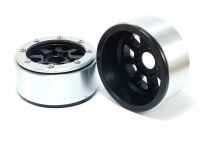 MT - Beadlock Wheels HAMMER schwarz/silber 1.9 (2 St.)...