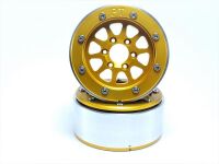 MT - Beadlock Wheels GEAR gold/gold 1.9 (2 St.) ohne Radnabe (MT5030GOGO)