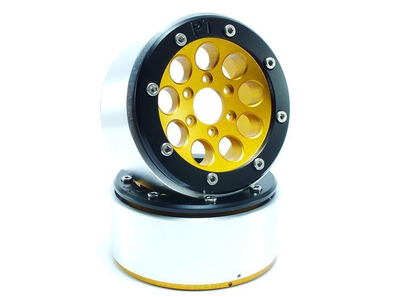 MT - Beadlock Wheels GUN gold/schwarz 1.9 (2 St.) ohne Radnabe (MT5020GOB)