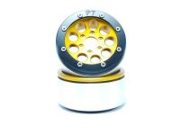 MT - Beadlock Wheels GUN gold/schwarz 1.9 (2 St.) ohne Radnabe (MT5020GOB)