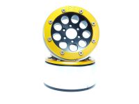 MT - Beadlock Wheels GUN schwarz/gold 1.9 (2 St.) ohne Radnabe (MT5020BGO)
