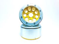 MT - Beadlock Wheels GUN gold/silber 1.9 (2 St.) ohne Radnabe (MT5020GOS)
