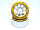 MT - Beadlock Wheels GUN silber/gold 1.9 (2 St.) ohne Radnabe (MT5020SGO)