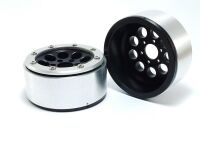 MT - Beadlock Wheels GUN schwarz/silber 1.9 (2 St.) ohne...