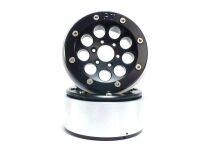MT - Beadlock Wheels GUN schwarz/schwarz 1.9 (2 St.) ohne Radnabe (MT5020BB)
