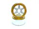 MT - Beadlock Wheels SIXSTAR silber/gold 1.9 (2 St.) ohne Radnabe (MT5010SGO)