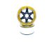 MT - Beadlock Wheels SIXSTAR schwarz/gold 1.9 (2 St.) ohne Radnabe (MT5010BGO)