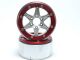 MT - Beadlock Wheels SIXSTAR silber/rot 1.9 (2 St.) ohne Radnabe (MT5010SR)