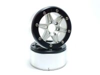 MT - Beadlock Wheels SIXSTAR silber/schwarz 1.9 (2 St.)...
