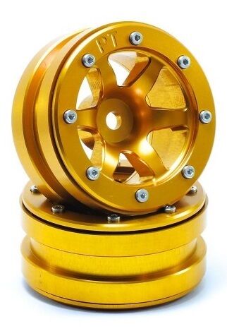 MT - Beadlock Wheels PT- Wave Gold/Gold 1.9 (2 St.) (MT0070GOGO)