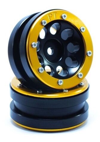MT - Beadlock Wheels PT- Ecohole Schwarz/Gold 1.9 (2 St.) (MT0050BGO)